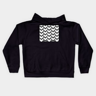 Abstract geometric pattern - gray and white. Kids Hoodie